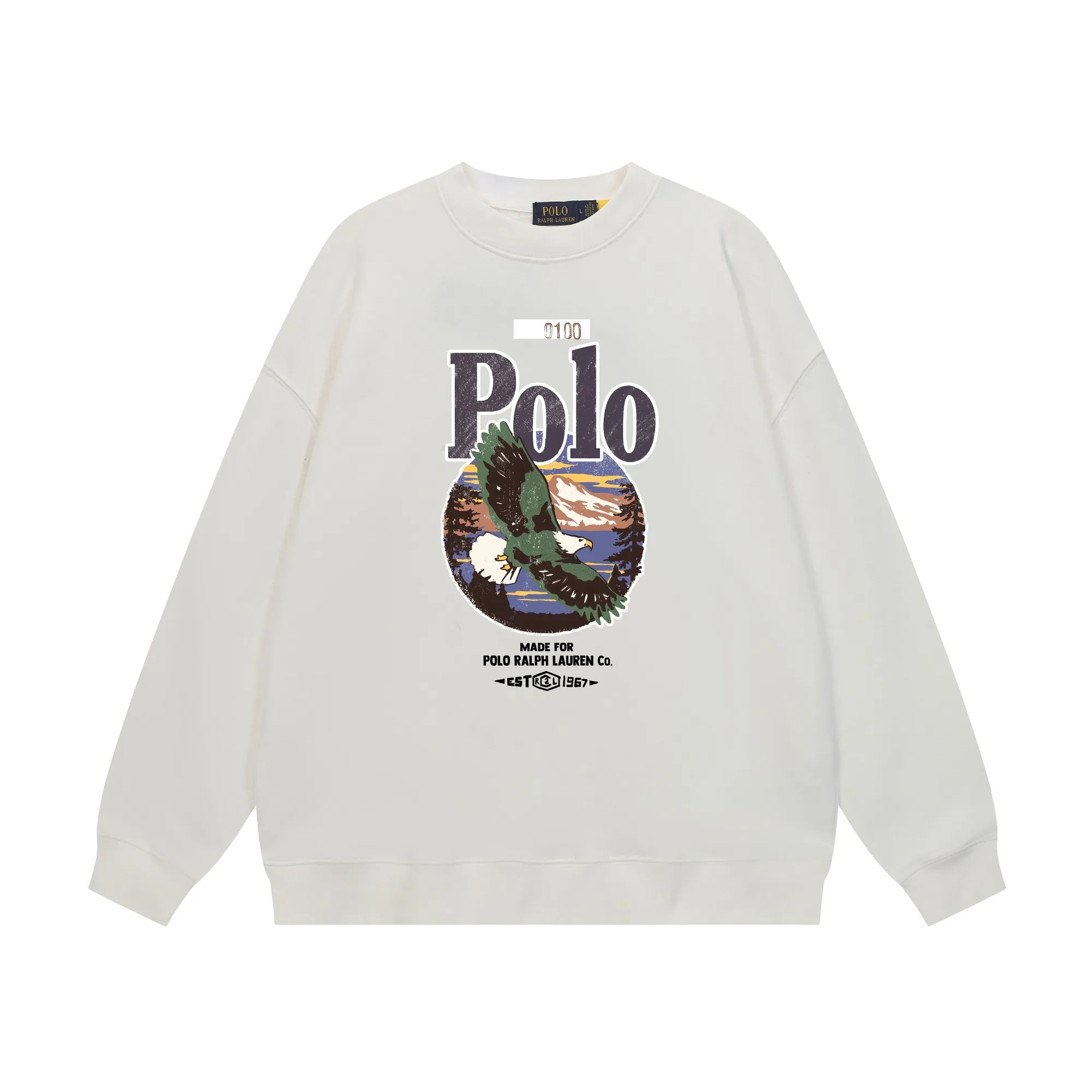 P200 Long-term stock] RalphLauren/Ralph Lauren 2025 autumn and winter new bear letter print 420g heavy large terry sweatshirt Ralph Lauren's age-reducing item, the coat fabric is made of 85% cotton ➕15% polyester, which not only retains the softness, comfort and breathability of cotton, but also adds the wear resistance and wrinkle resistance of polyester fiber, making the clothes more durable and easy to care for. Even in slightly cooler weather, you won't feel stuffy when wearing it. This kind of fabric has a natural crisp feel and is not easy to pill or deform. The bear on the chest is printed with English letters. It is full of color, full of three-dimensionality, and lifelike, adding a bit of liveliness and interest to the whole sweatshirt. There is no pressure to dress, regardless of age or gender. Complete accessories! Color: black, white, navy blue, light floral gray Size: M-L-XL-XXL